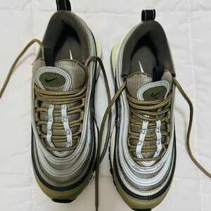 Nike Khaki and Dark Gray Shoes